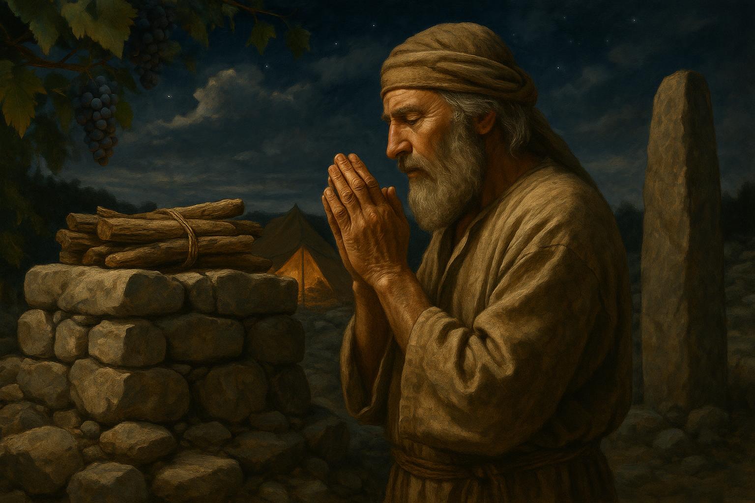 Abrahamic Promise Showing Stone Altar, Sacrificial