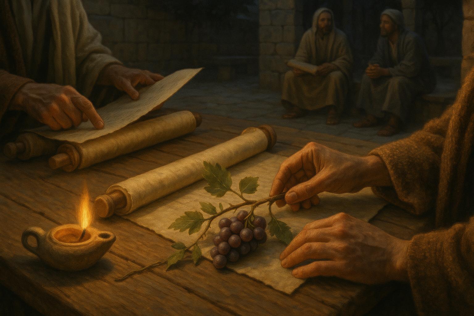 Scripture With Scripture Showing Teacher And