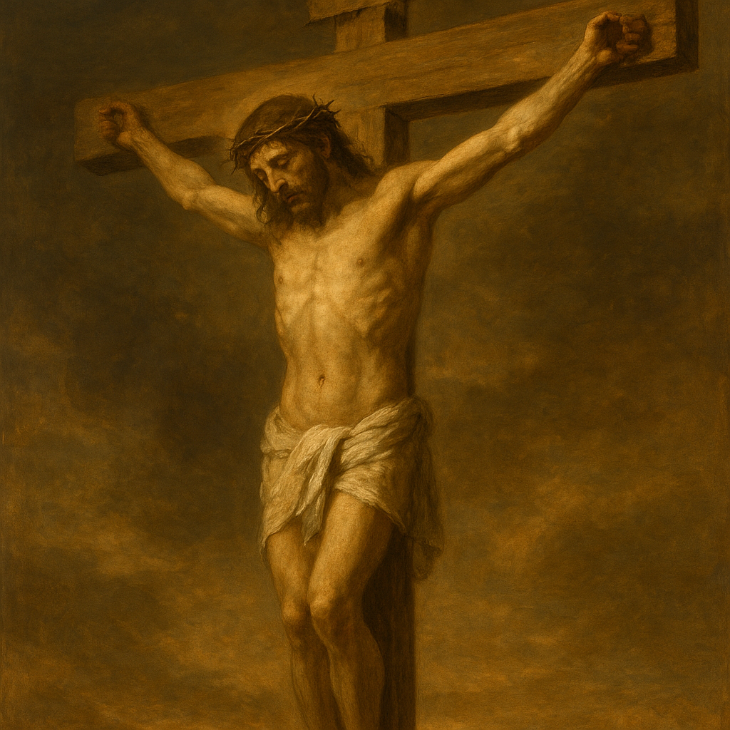 Jesus Christ on the cross, symbolizing the ultimate sacrifice for redemption