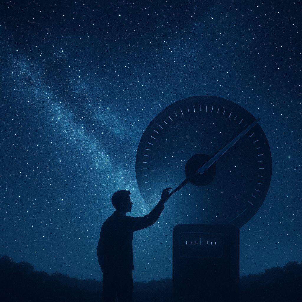 Starry night sky illustrating the fine-tuning of the universe